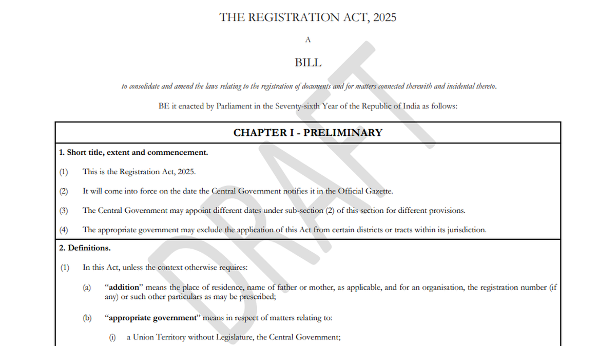 117 year-old Registration Act to be replaced