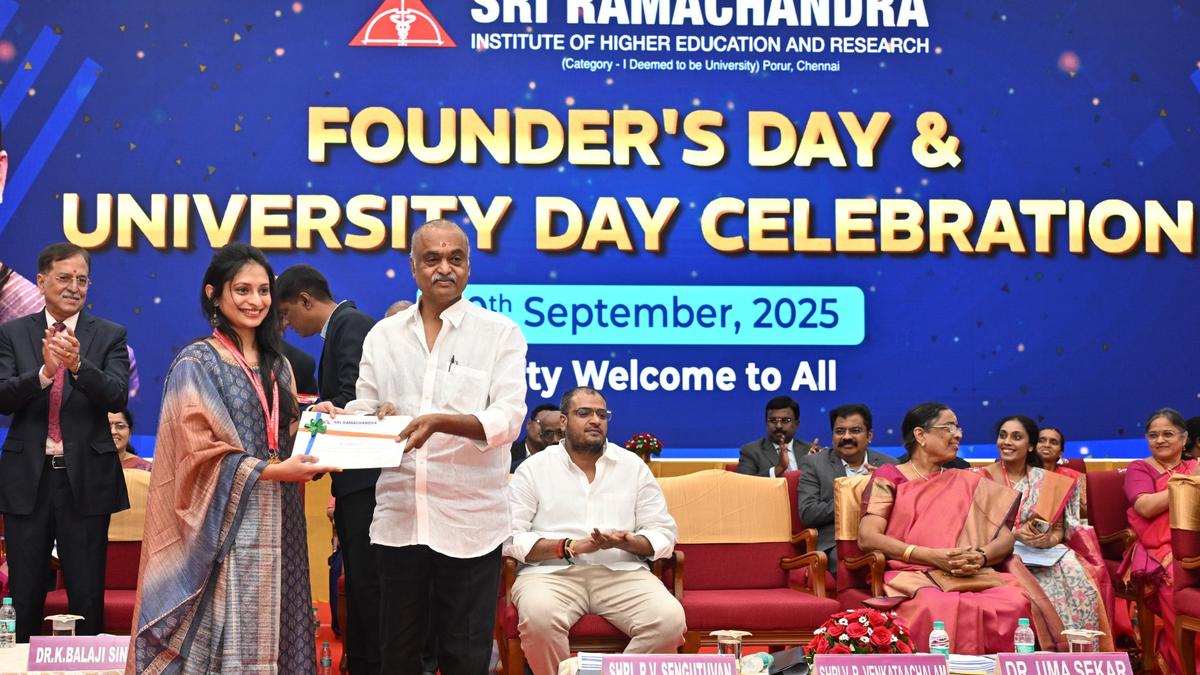 SRIHER celebrates founder’s day and University day
