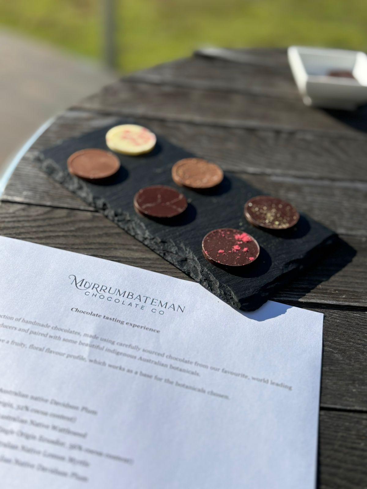 Chocolate tastings at Murrumbateman Chocolate Co