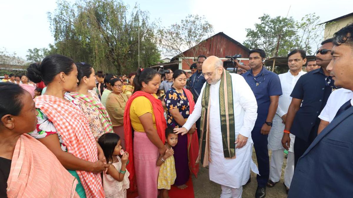 Manipur violence | Amit Shah visits border town Moreh, reviews security; meets community leaders