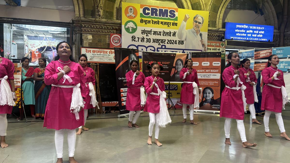 Gender-based violence survivors performs in street play to mark International Girl Child Day