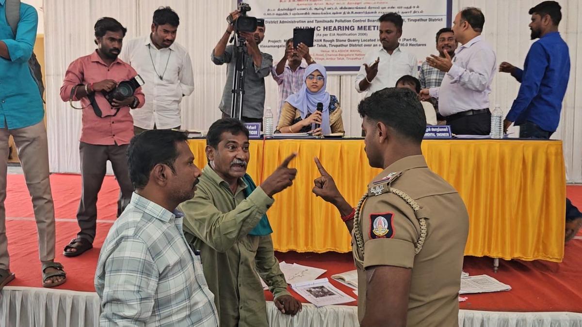 Residents oppose six new stone quarries near Ambur