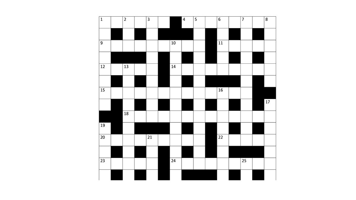 The Sunday Crossword No. 3316