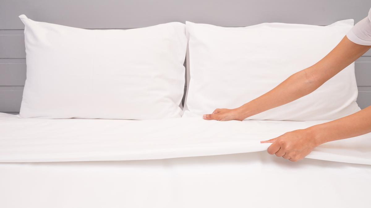 Making the bed
