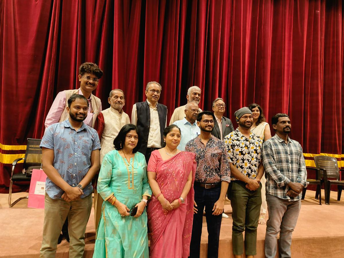 Cast and crew of the documentary My Radio, My Life at a screening held at National Film Archives of India on February 13, 2024. 
