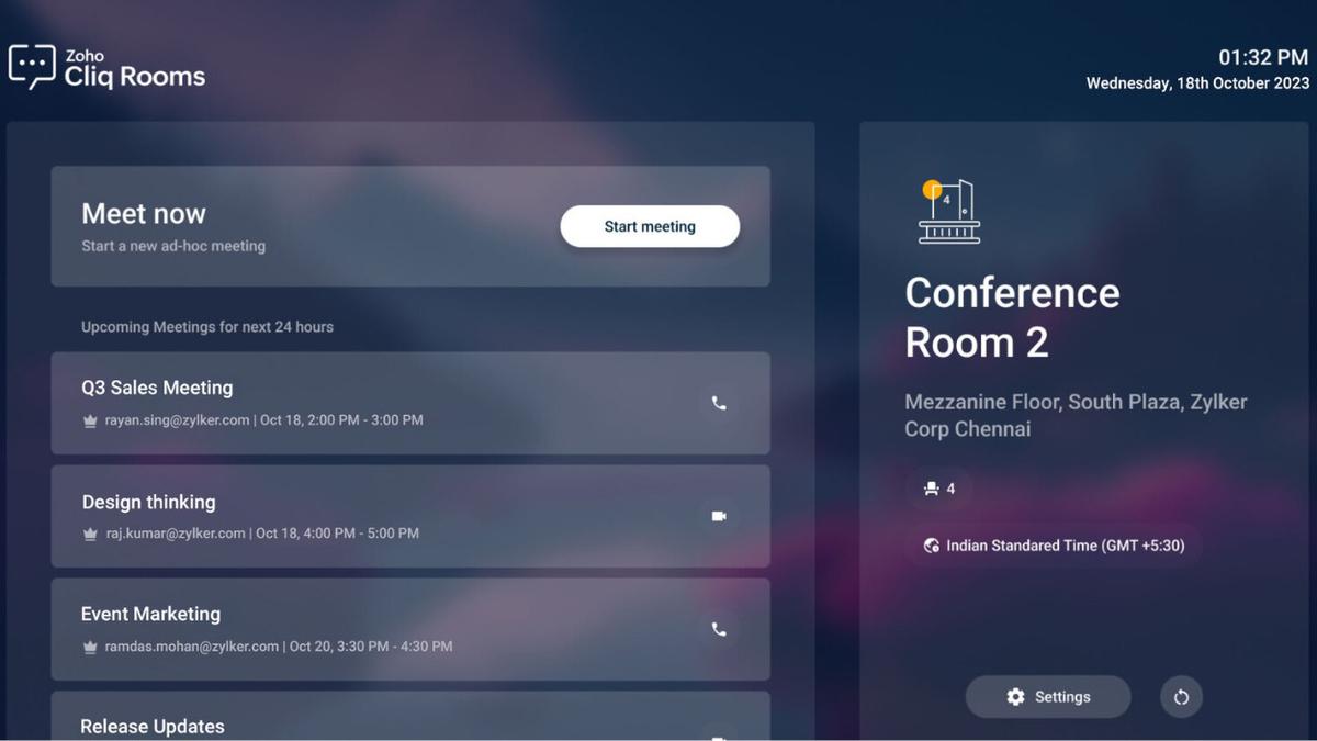 Zoho introduces Cliq Rooms for hybrid meetings; announces 37% growth in India in 2022