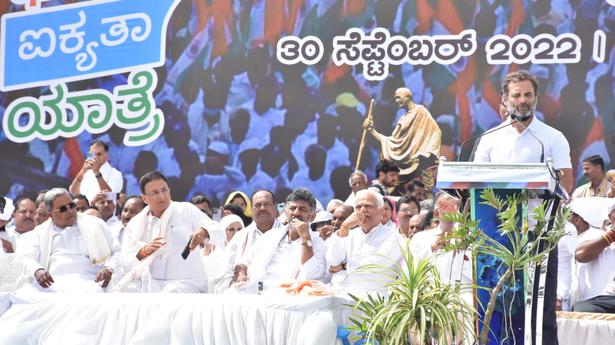 Karnataka leg of Bharat Jodo Yatra begins from Gundlupet