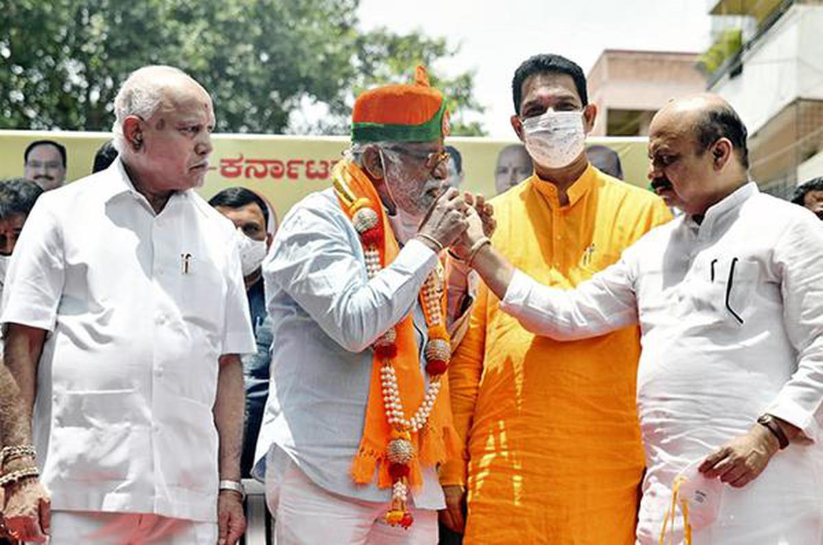 N. Mahesh joins BJP - The Hindu