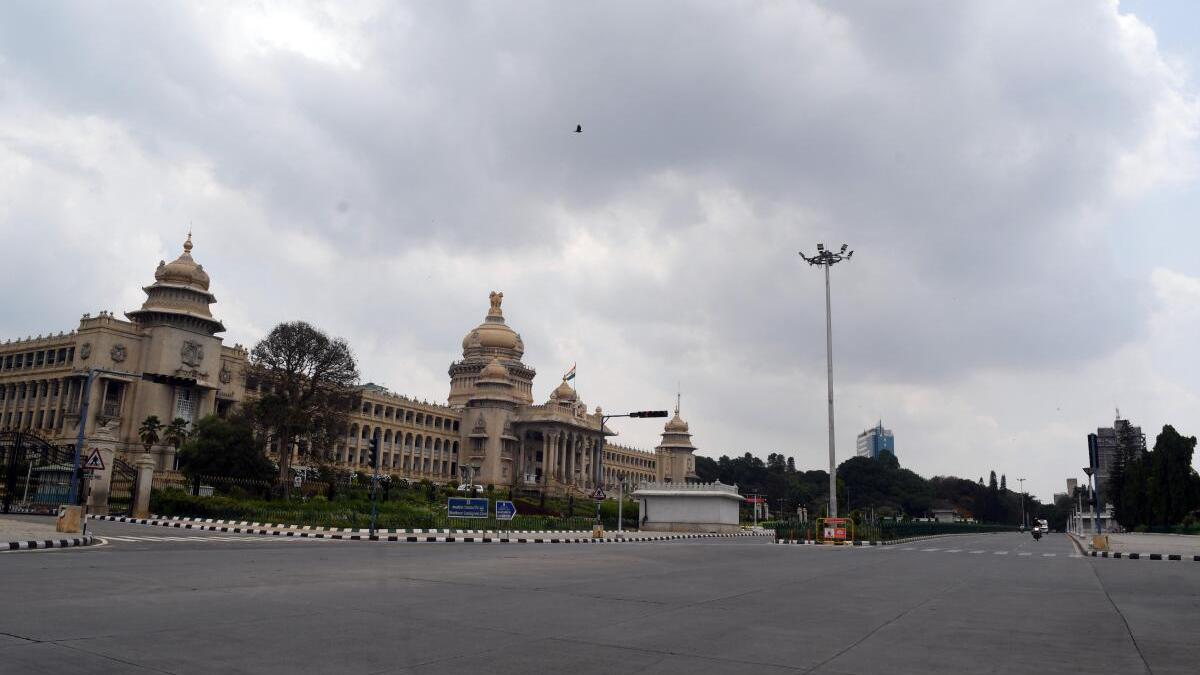 Traffic restrictions near Vidhana Soudha in Bengaluru on September 15