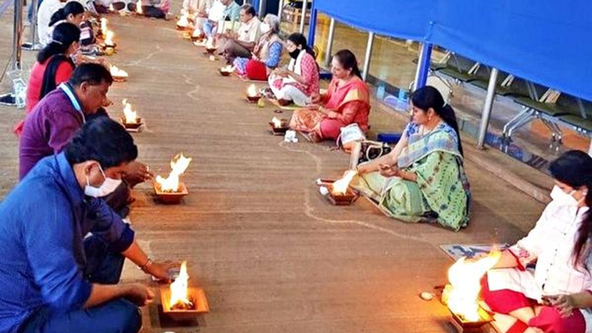 ‘Agnihotra’ ritual conducted at Belagavi airport - The Hindu