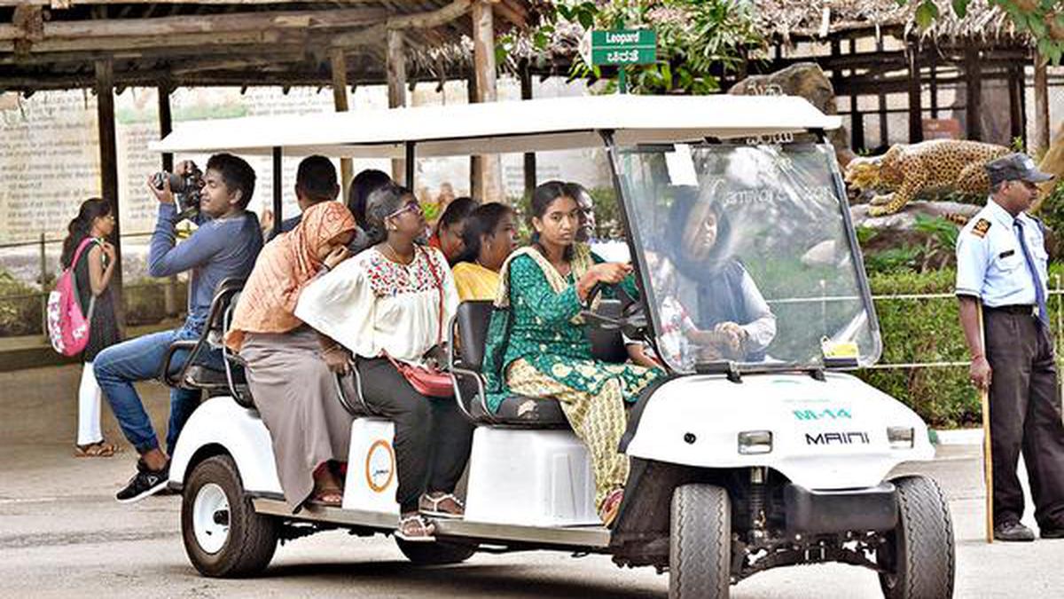 Zoo to get more zeroemission electric buggies for visitors The Hindu