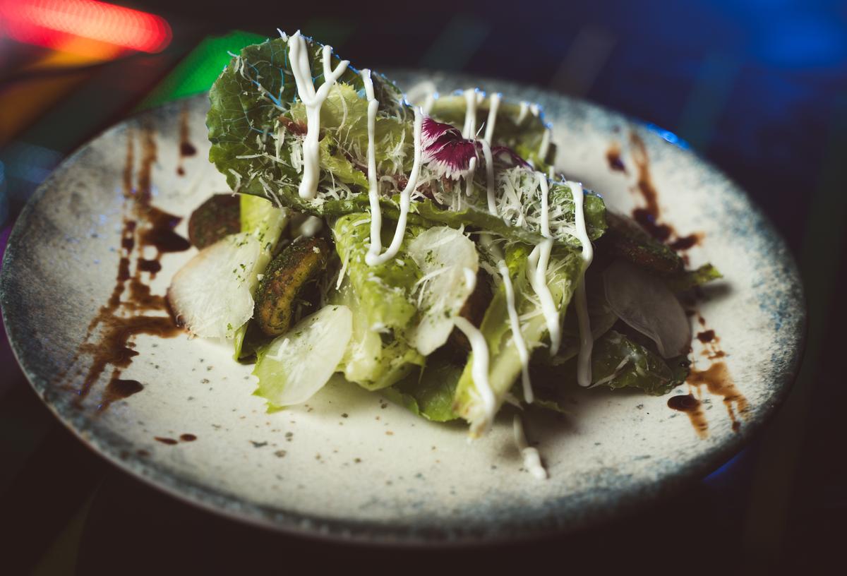 The menu has options like Thai curry, lobster and pizza. The menu has options like Thai curry, lobster and pizza.