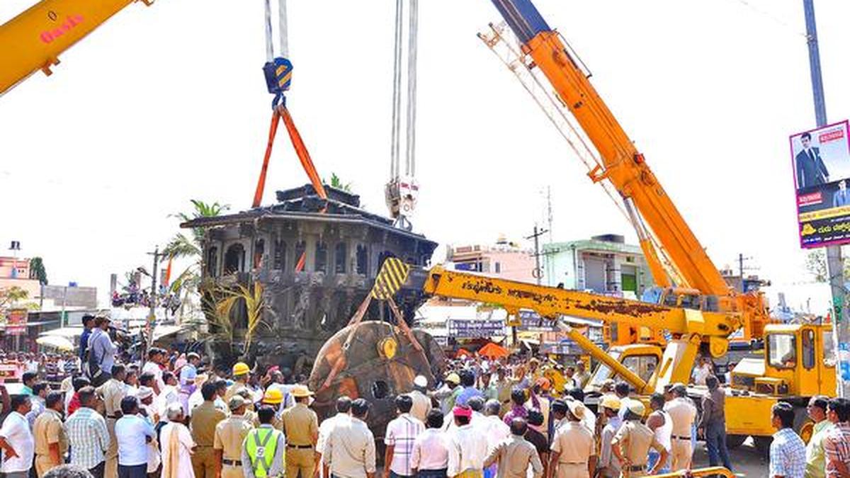 Erratic brake application led to temple car fall? The Hindu