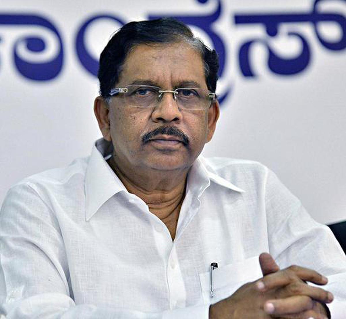 Parameshwara to continue as KPCC head, but asked to quit Home Ministry -  The Hindu