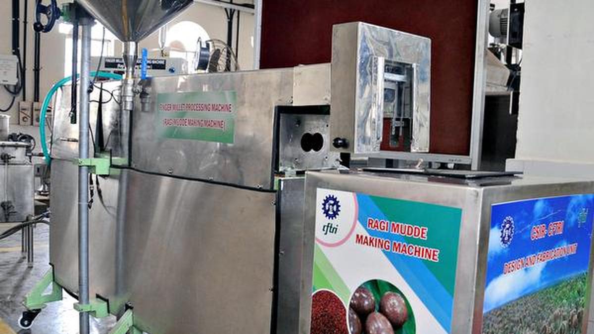 CFTRI gets thumbs up for ragi mudde makingmachine The Hindu
