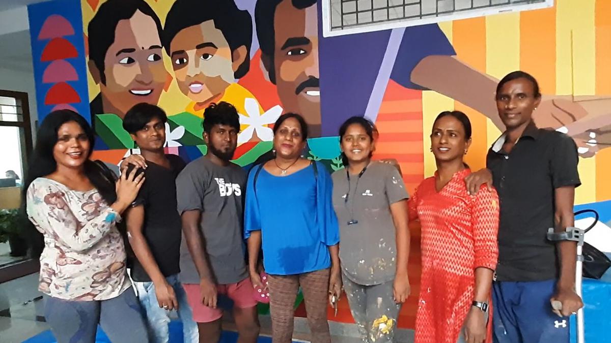 Strokes of change: Colourful murals by transwomen on voter awareness adorn walls at CEO’s office