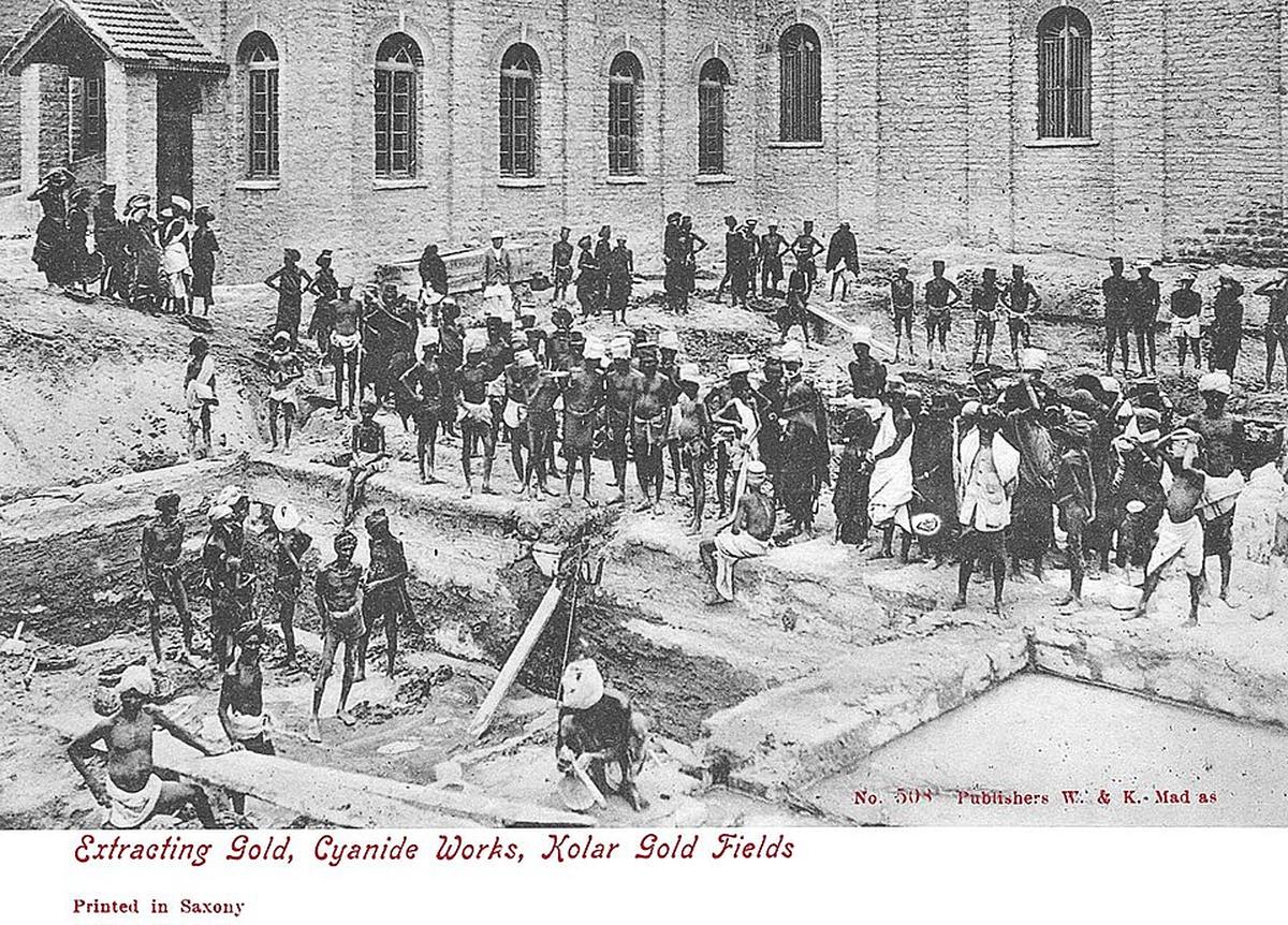 Workers in Kolar Gold Mine.