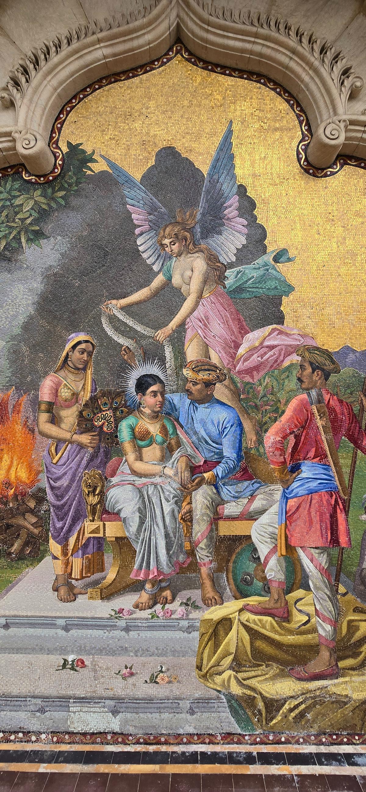 Italian Mosaic Panel, Laxmi Vilas Palace, Baroda Italian Mosaic Panel, Laxmi Vilas Palace, Baroda