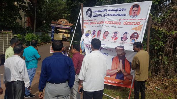 After Savarkar, banners with Godse photo put up in Surathkal, taken down by Mangaluru City Corporation