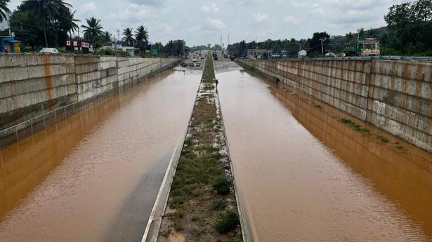 Havoc in Ramanagara: Heavy rainfall floods roads leaving people, vehicles stranded