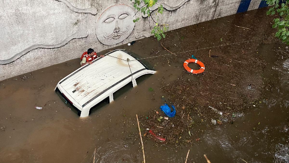 Woman dies after car gets submerged in flooded underpass in Bengaluru  