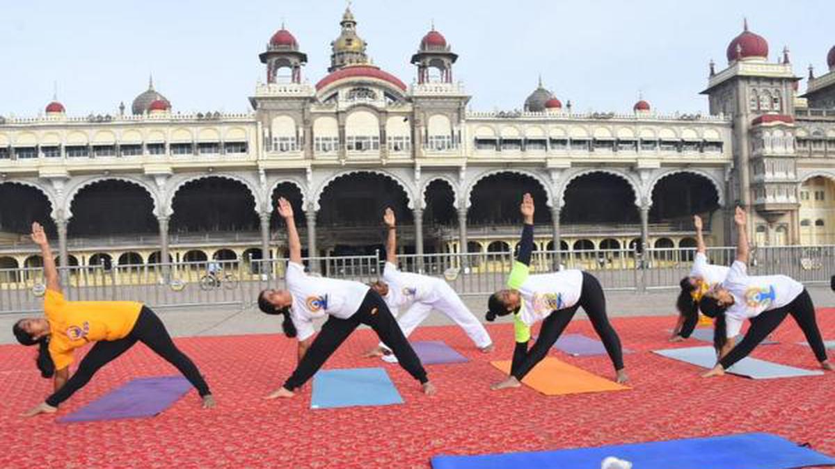 International Yoga Day celebrations a subdued affair in Mysuru