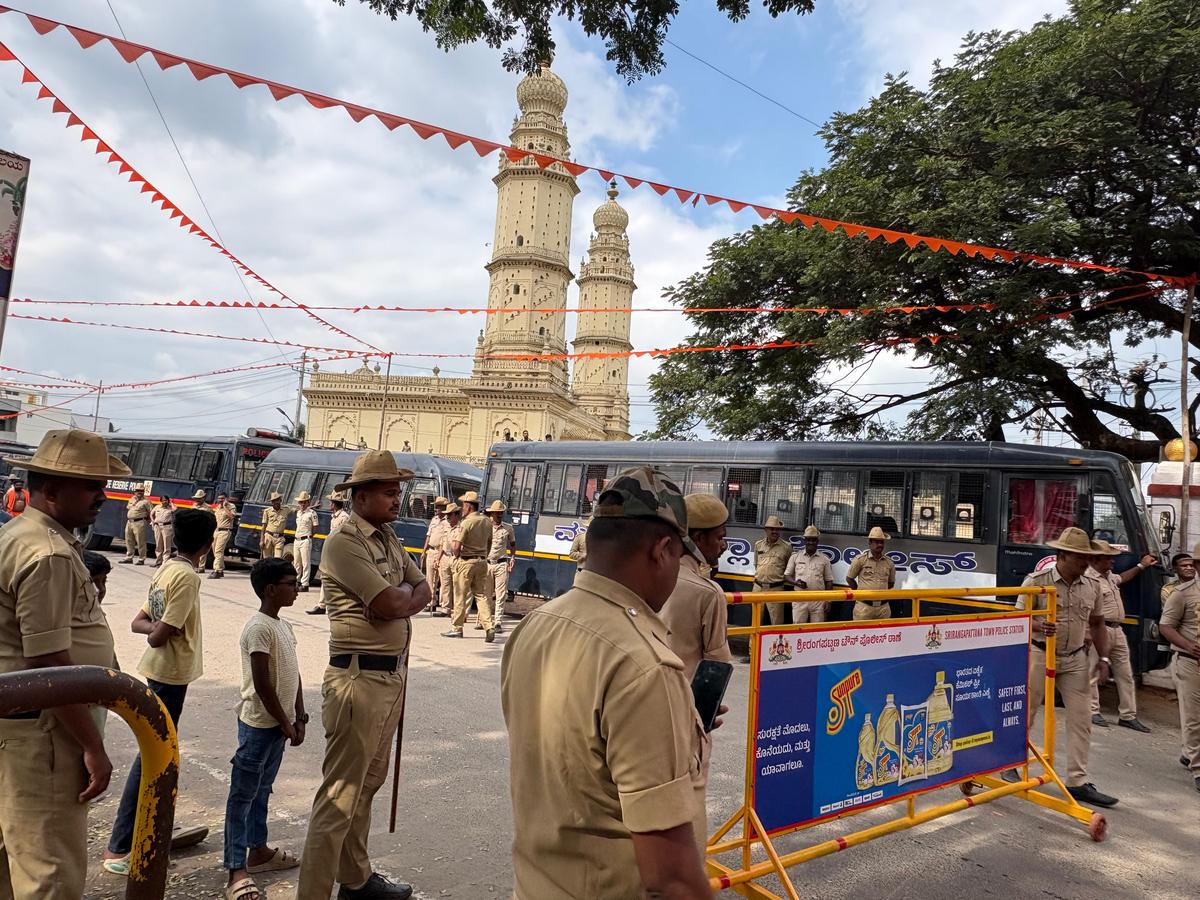 District Superintendent of Police Mallikarjun Baladandi has stated that additional police personnel would be deployed in the town and over a hundred CCTV cameras would be installed, and the police would keep vigil in sensitive areas during the sankirtana yatra in Srirangapatna, in Mandya district of Karnataka, on December 3, 2025.