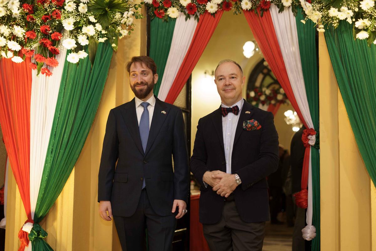Italian Consul General Riccardo Dalla Costa in Kolkata with Diplomat Daniel Panfilo. Italian Consul General Riccardo Dalla Costa in Kolkata with Diplomat Daniel Panfilo.