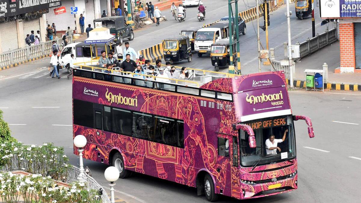 Open-roof bus Ambaari hits the road in Mysuru