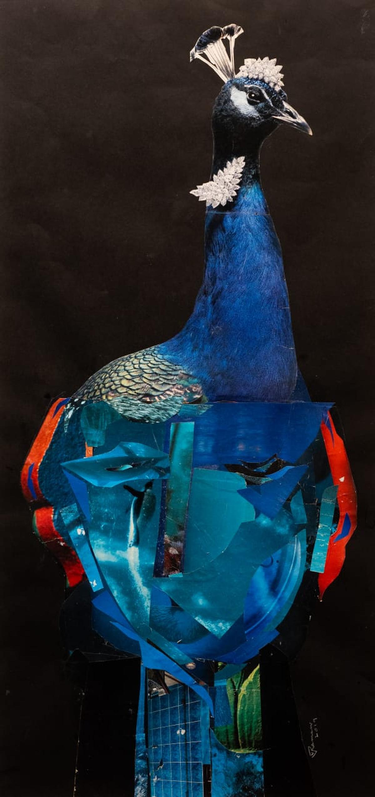 Mayura Mukha, Papier Collé di VV Ramani