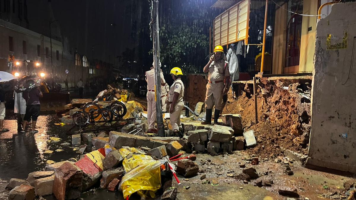 Bengaluru rains: Seven dead as compound wall of Bowring Hospital collapses