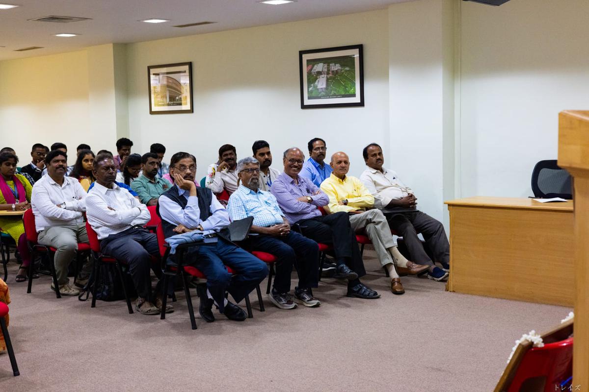 The annual Kannada Sangha felicitation event in progress at Christ University in Bengaluru.