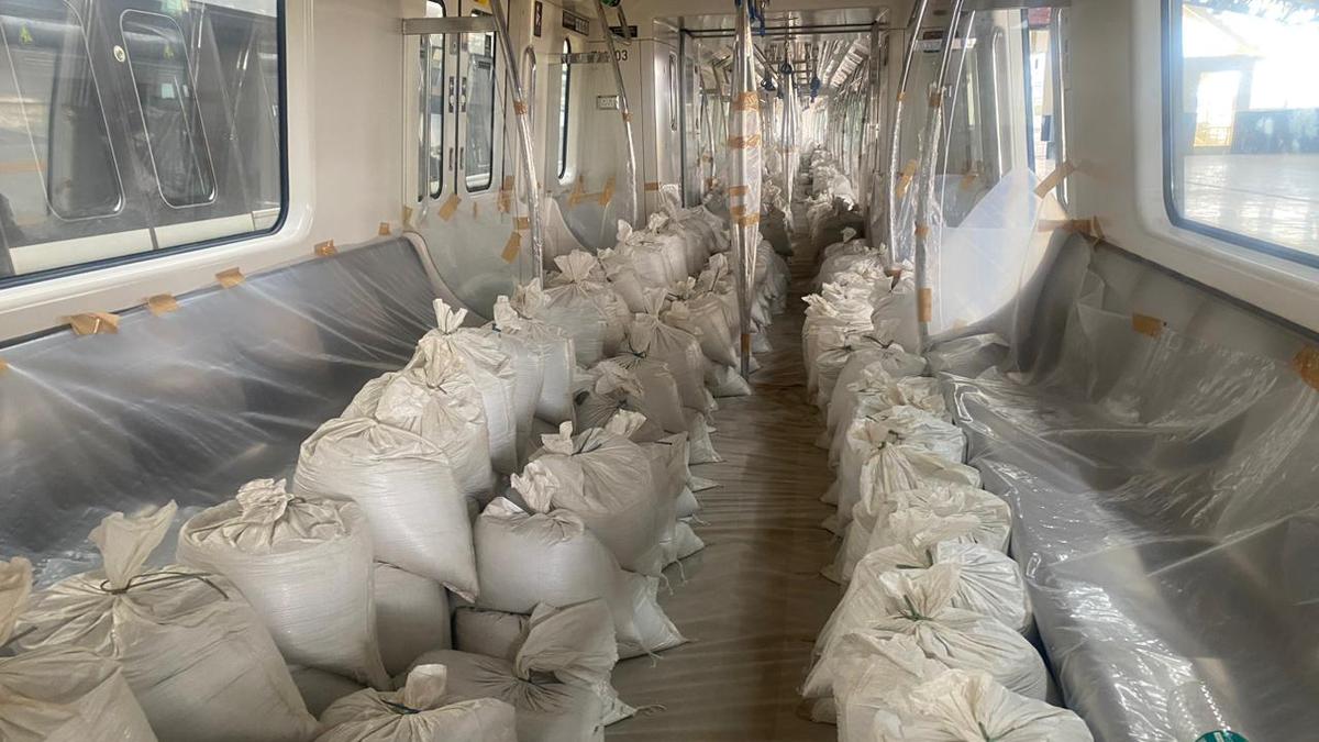 Bengaluru Namma Metro conducts load testing with sandbags to simulate full passenger capacity on Kengeri-Challaghatta stretch