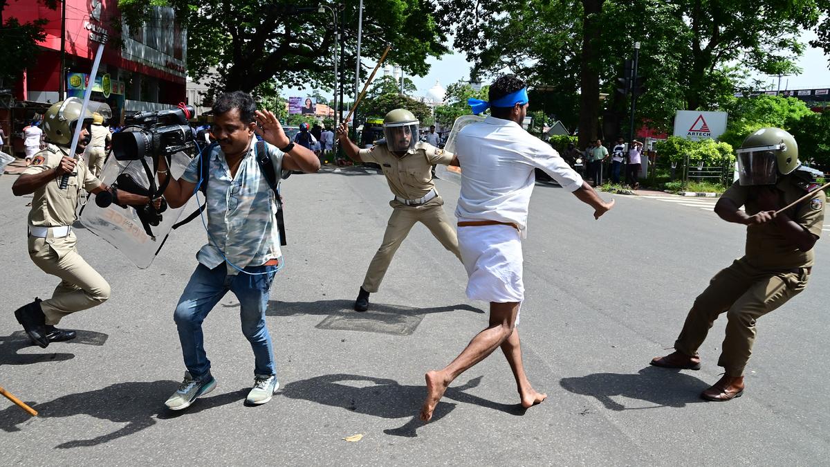 KSU demonstration turns violent