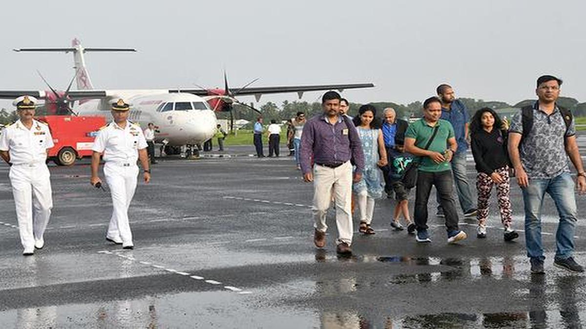 Three flights land at Kochi naval base The Hindu
