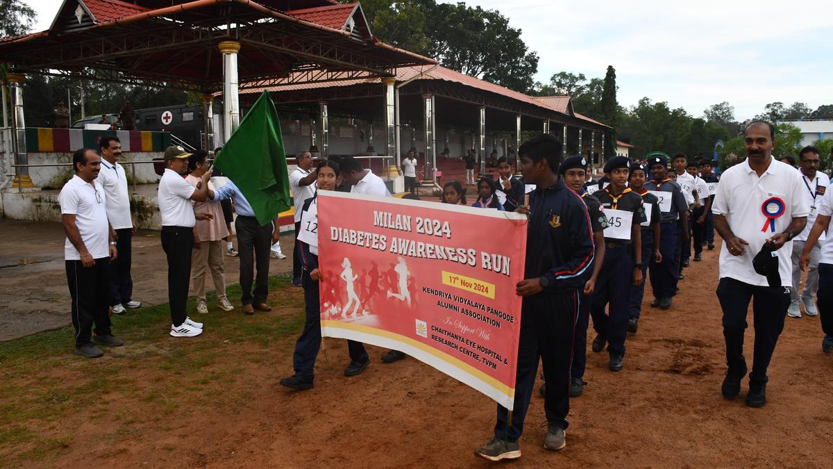 Diabetes run held by KV Pangode alumni