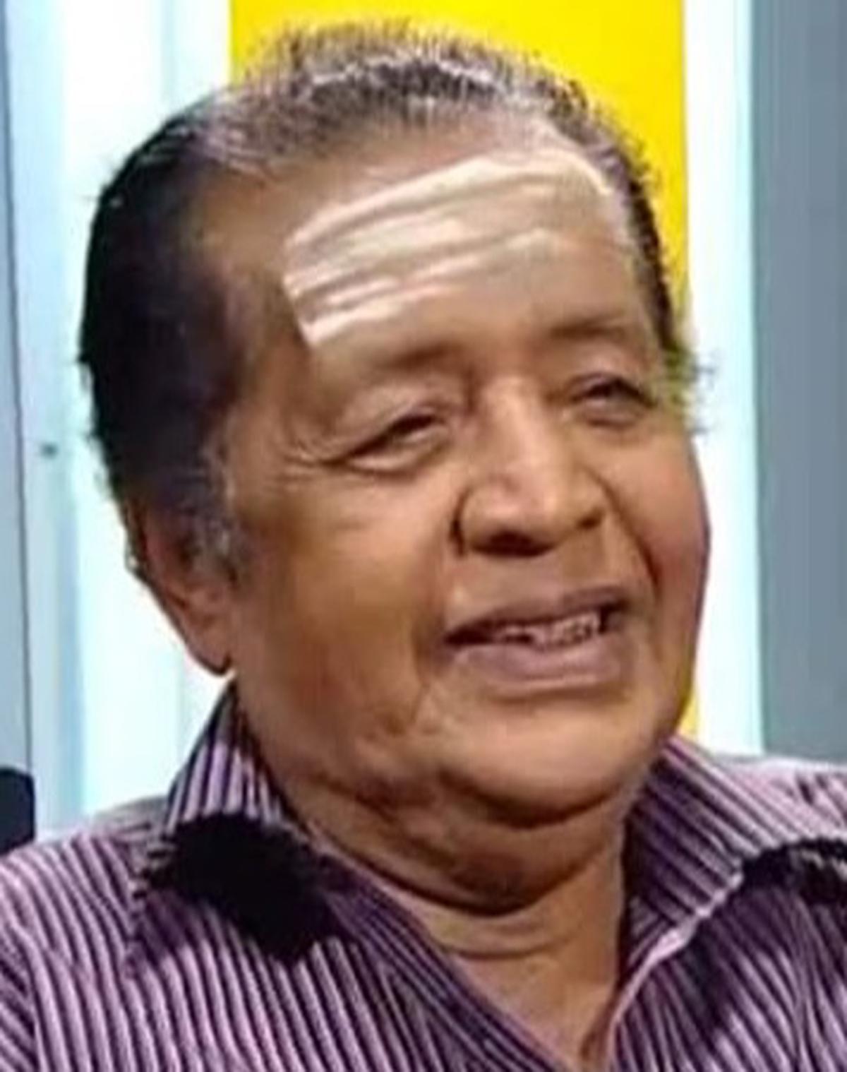 Poojappura Ravi, who enacted many a humorous role, passes away ...
