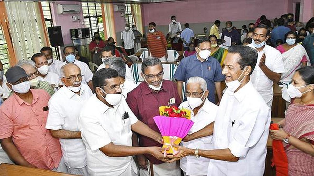 Omallur Shankaran takes charge in Pathanamthitta The Hindu