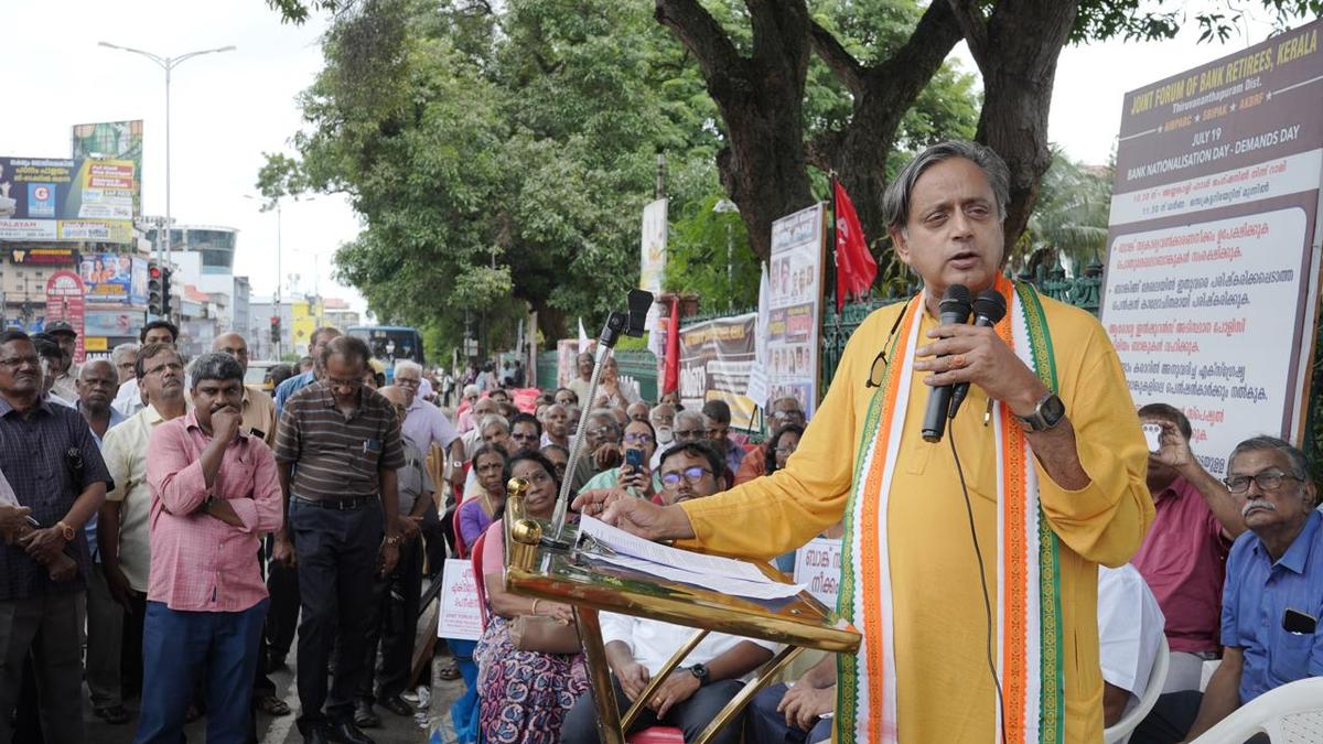 Centre should consider demands of retired bank employees: Tharoor