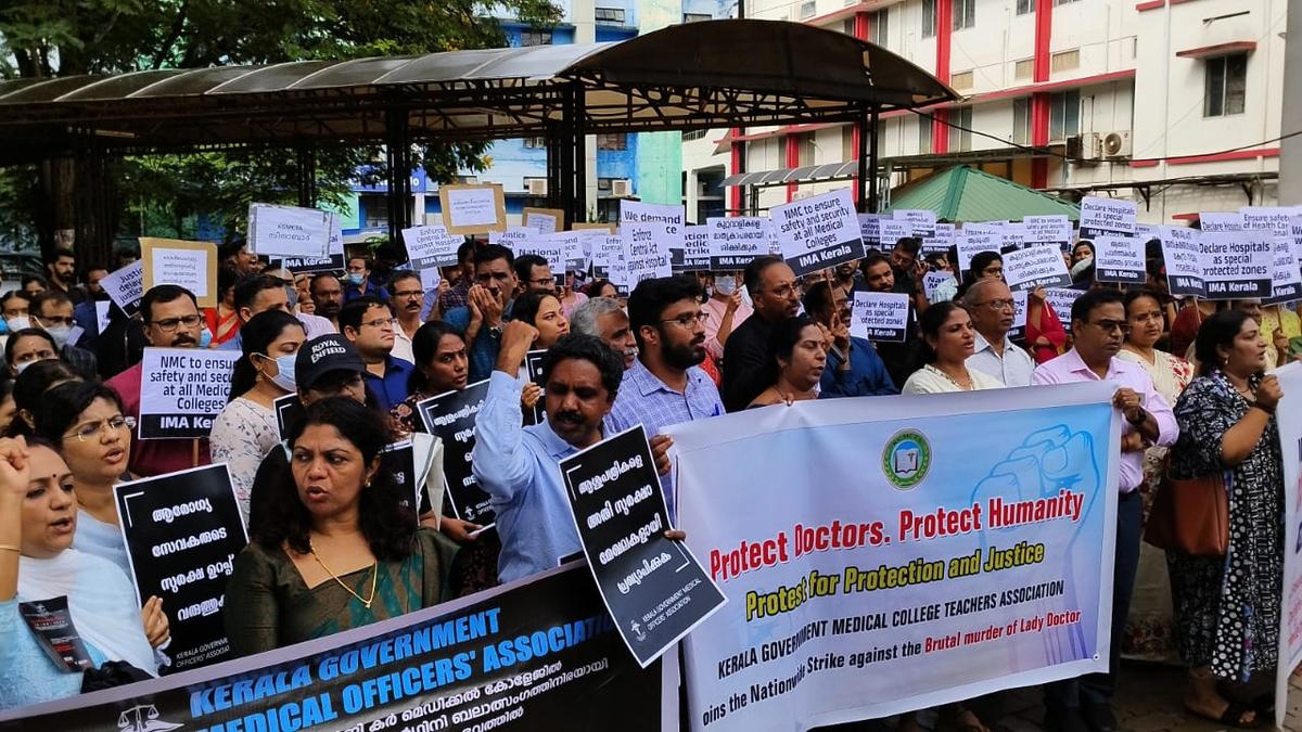 IMA doctors strike: Doctors in Kerala’s Ernakulam district join nationwide protest