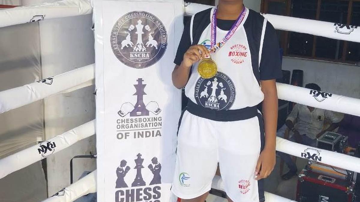 Student wins gold in chess boxing