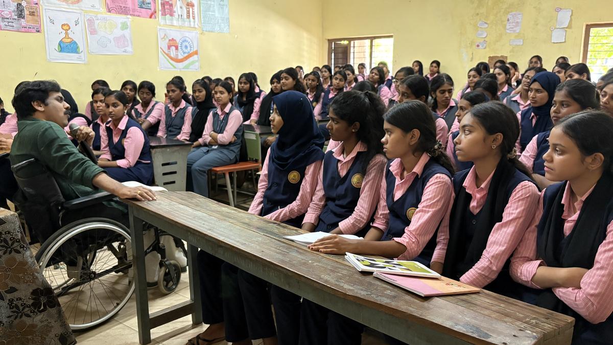 Ganesh’s story of resilience moves Moyan girls to tears