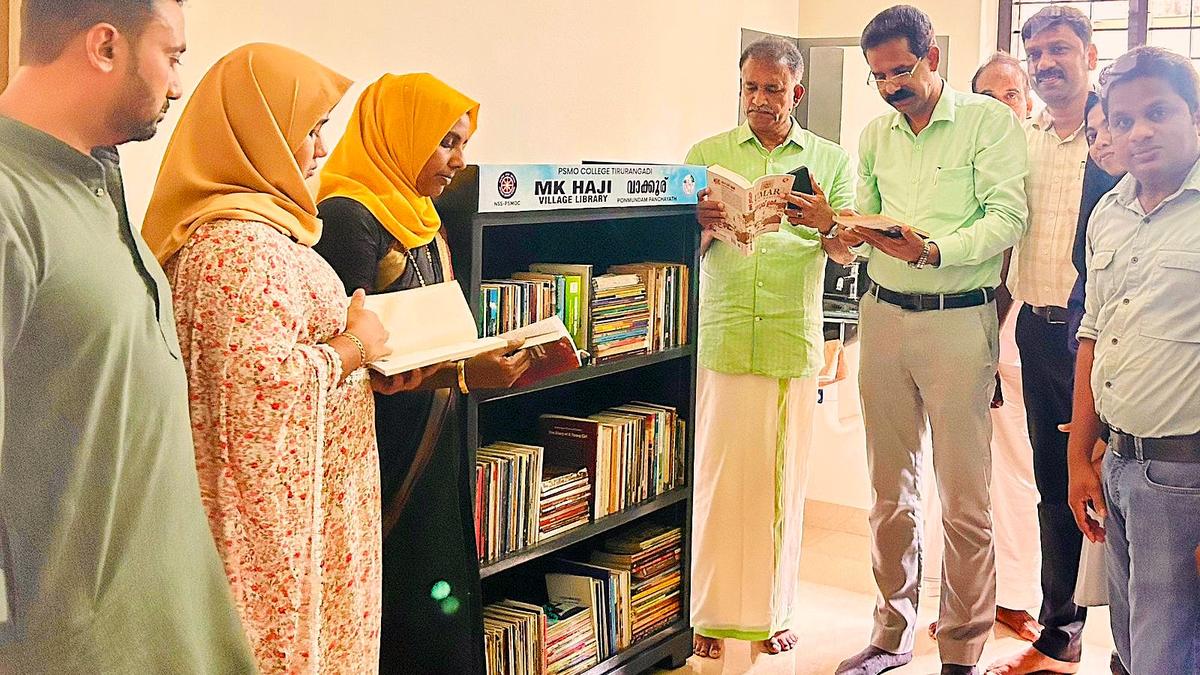 Students set up second M.K. Haji village library