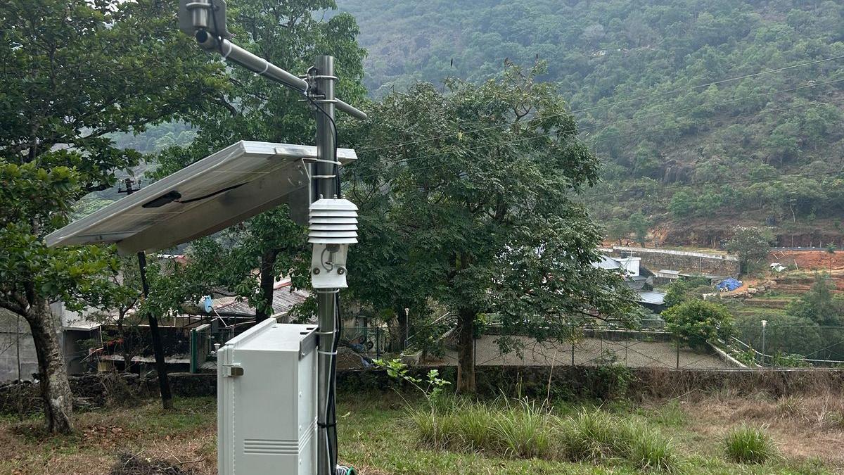 Automatic weather stations to detect landslides in Meenachil river basin