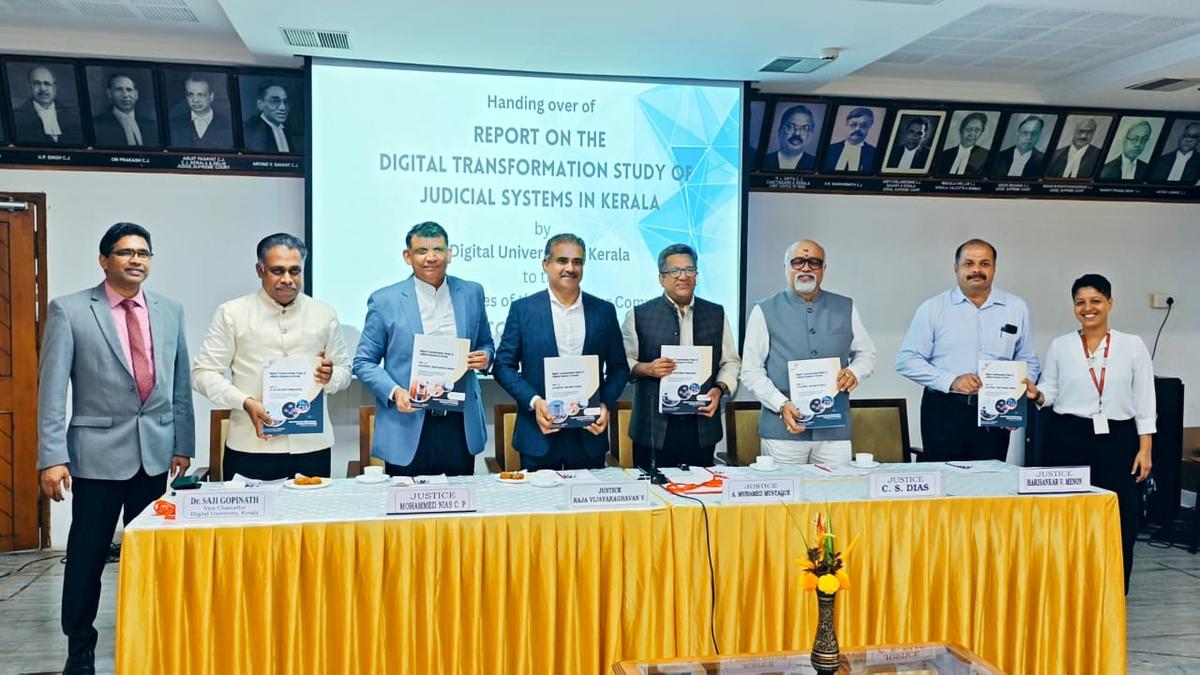 Digital University Kerala presents report on digital transformation study of judicial systems to Kerala High Court