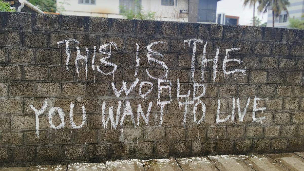 Anonymous graffiti defacing public property are leaving Kochi authorities perplexed