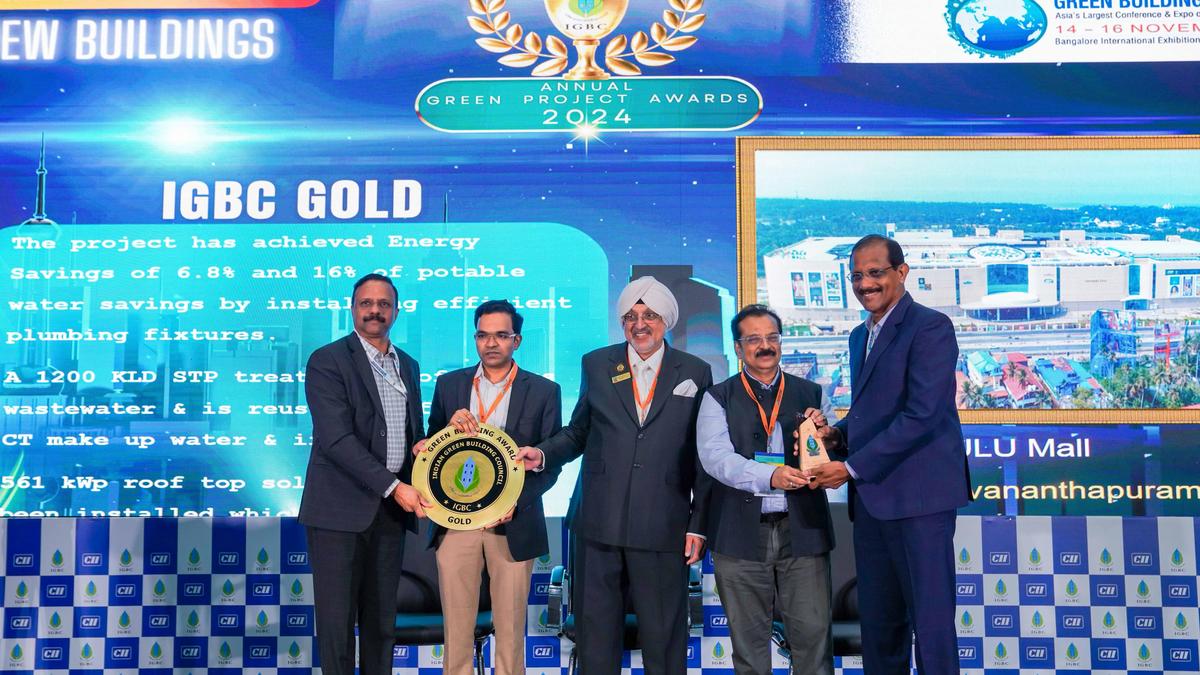 Lulu Mall wins green building council gold rating award