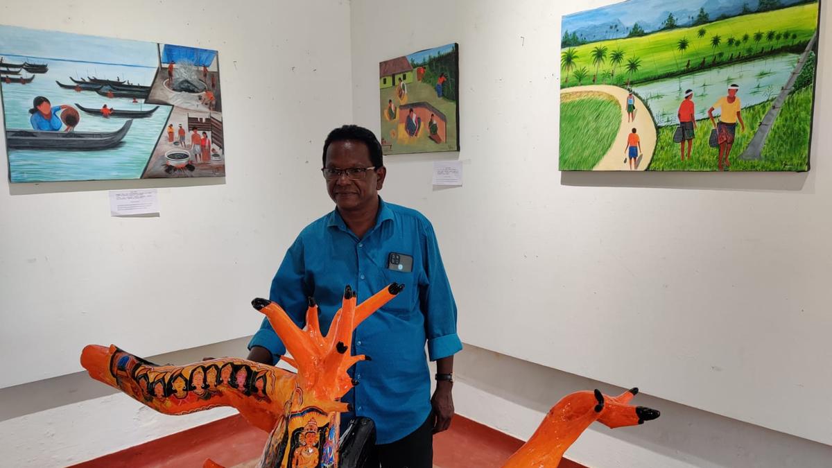 Painting exhibition in Kochi features disappearing livelihoods The Hindu