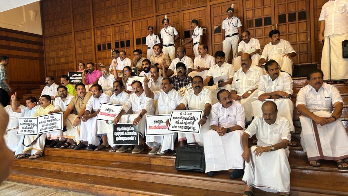 Kerala Assembly: UDF disrupts proceedings over ‘remission’ of convicts in T.P. Chandrasekharan murder case