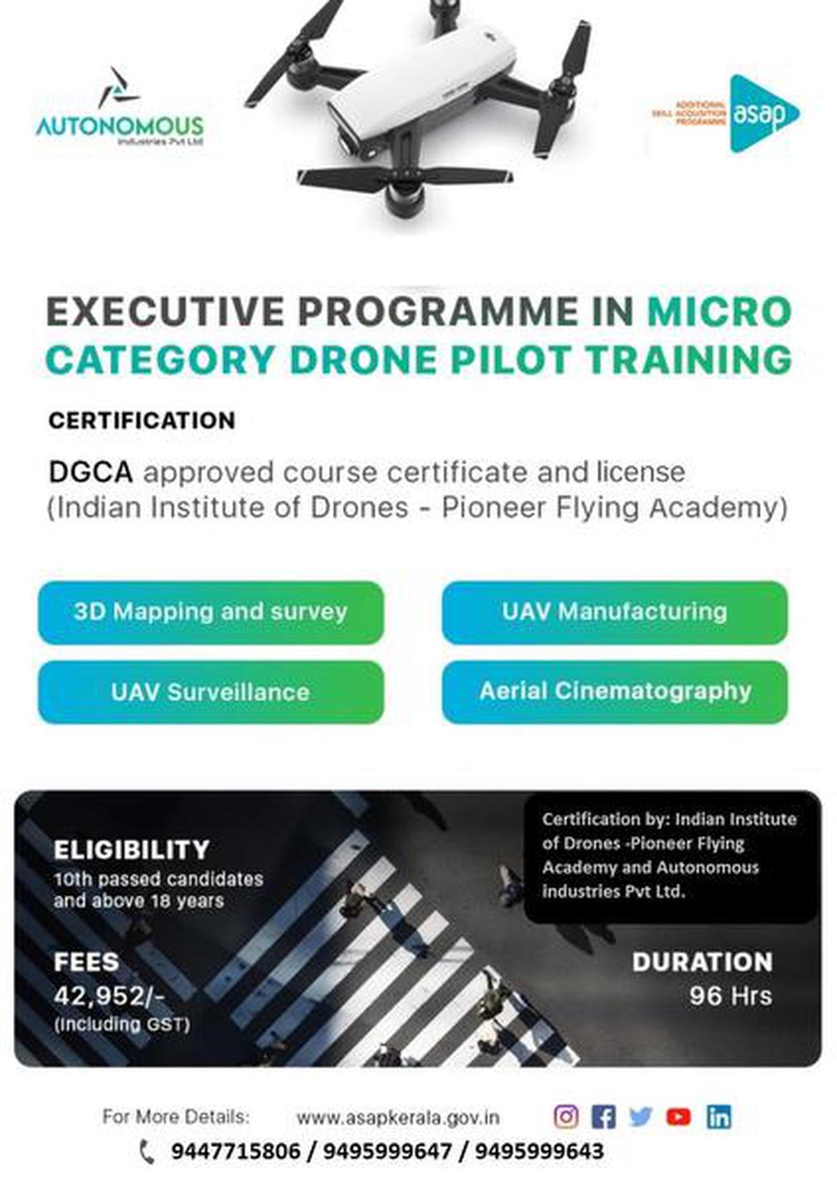 International drone hot sale pilot license